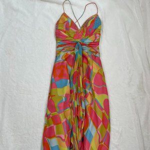 COLORFUL LONG DRESS / PROM DRESS SIZE: 4 (SMALL)